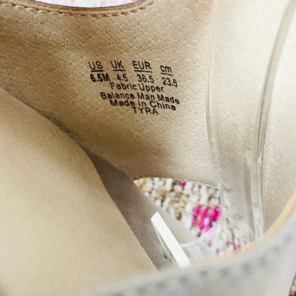 LifeStride • Tyra Taupe Grey Espadrille Wedge Sandal • 6.5